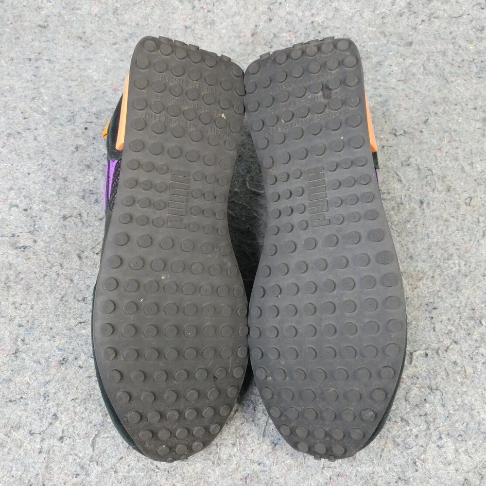 Puma Future Rider Mens 11 Shoes Athletic Sneakers Low Top Black Purple 382068-01 - Picture 2 of 10